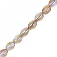 Czech Pinch beads Perlen 5x3mm Crystal brown rainbow 00030/98532
